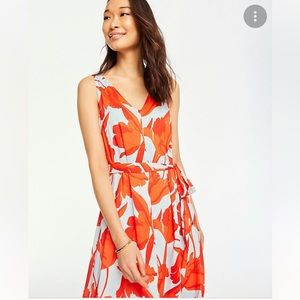 NWOT Ann Taylor Women’s Tulip Belted Maxi Dress